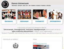 Tablet Screenshot of danceuniversum.com